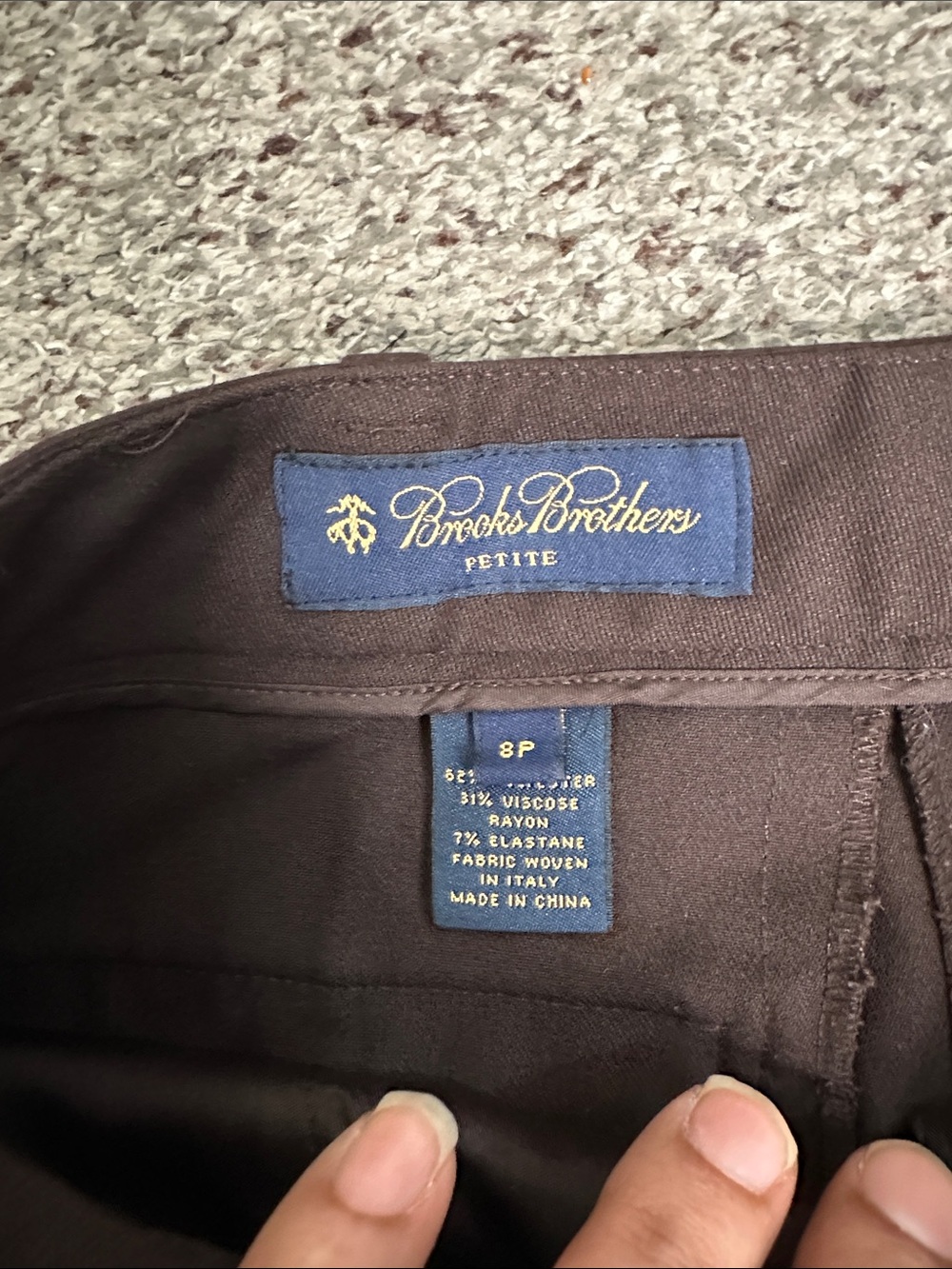 Brooks brothers Brown Dress Pants - Classic Straight Leg size 8p office career - Picture 3 of 5